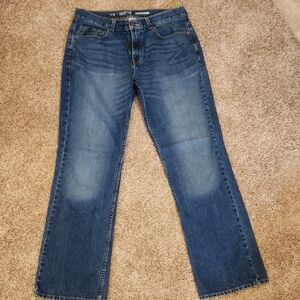 Urban Outfitters Dark Blue Relaxed Bootcut Jeans, Size 34X34